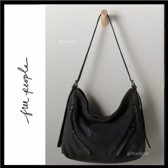 Free People  High Roller Leather Bag in Black 🖤  Factory Sealed - Picture 1 of 8